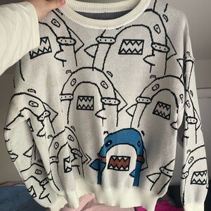 chunky knit shark sweater